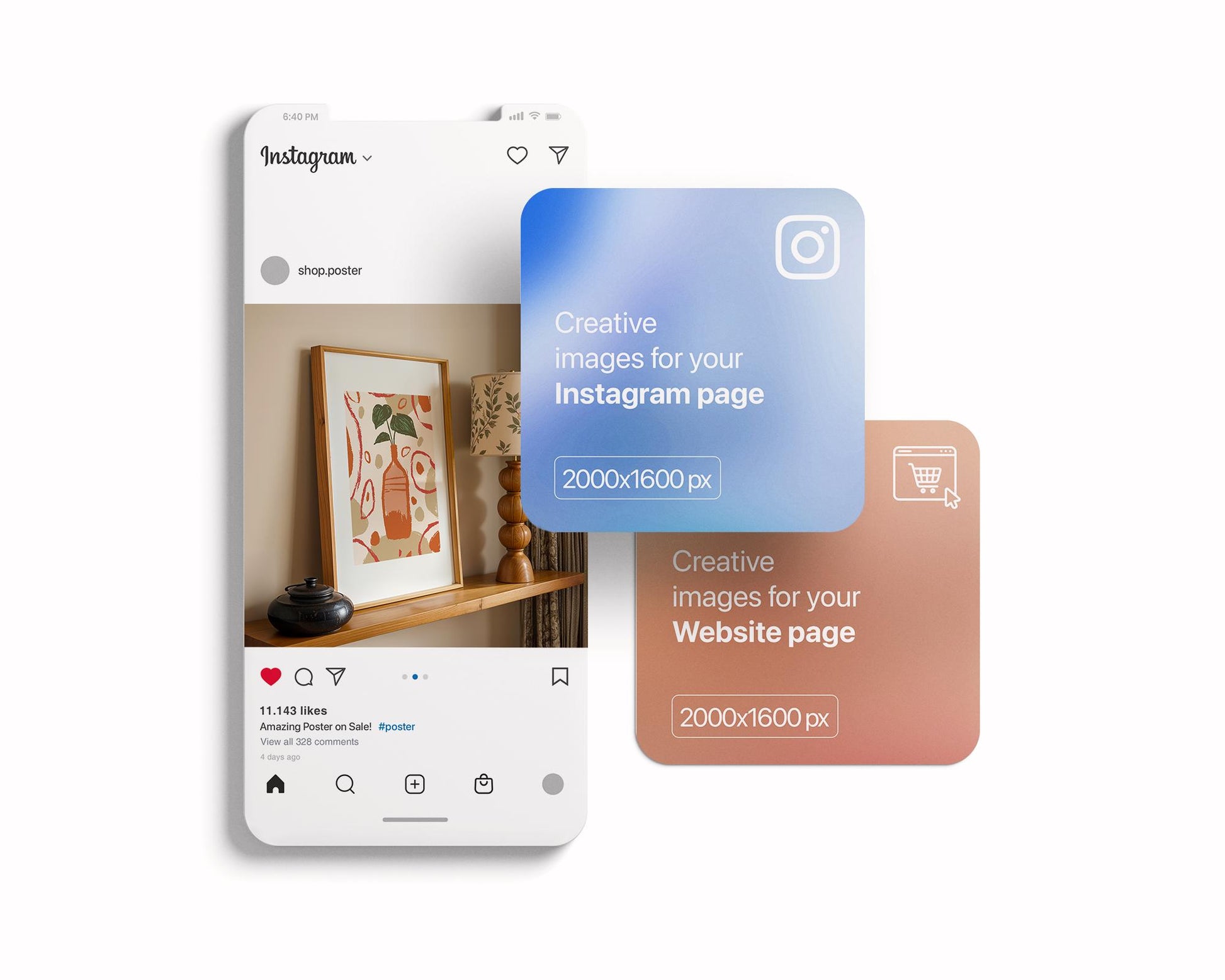 Blank Wooden Poster Frame Mockup, Room Frame Mockup, Minimalist Frame Mockup for Digital Download, Posters and Artwork Instant Download