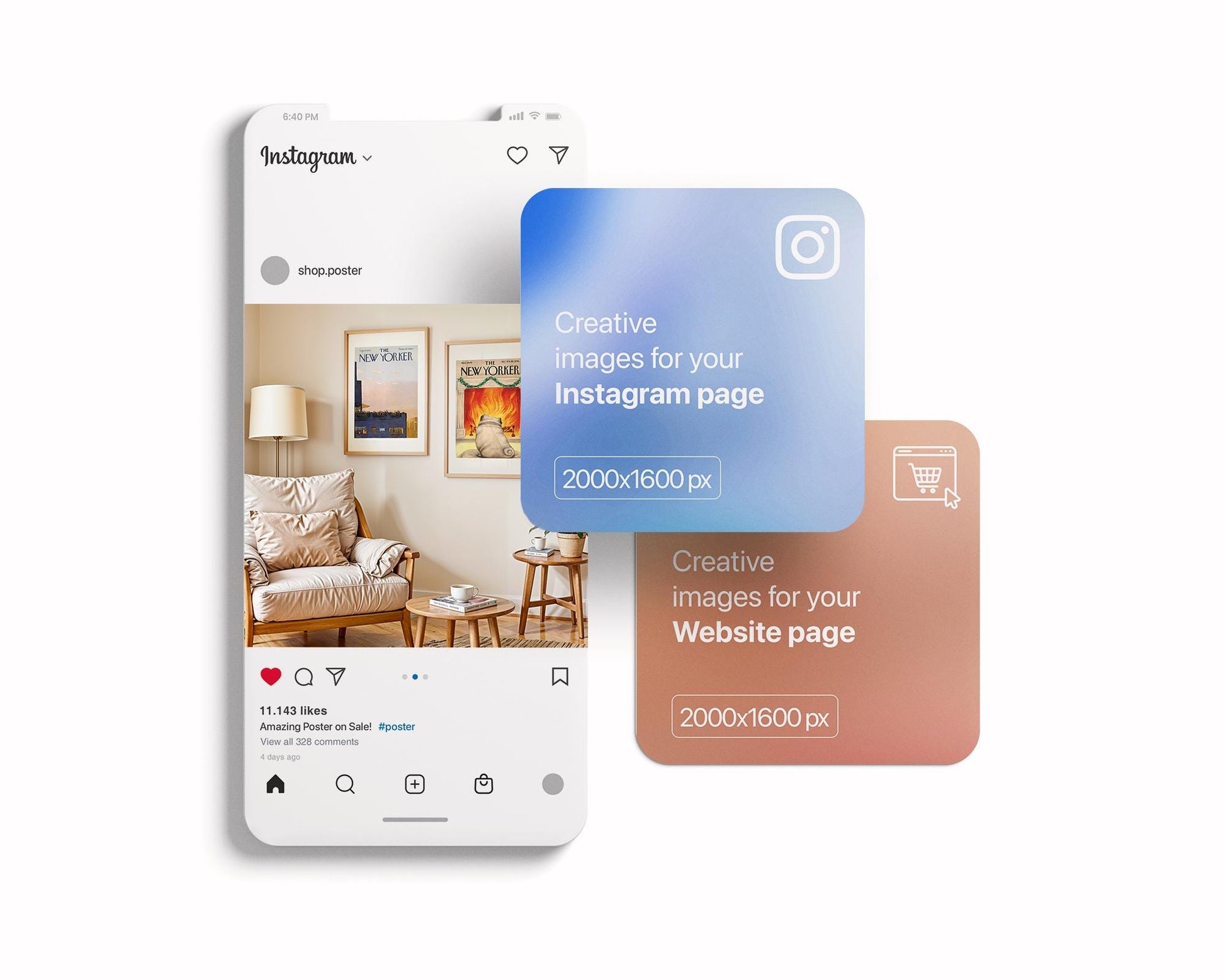 2 Frames Mockup PSD, Mockup Frames, Double Frames Mockup, Set of 2 Mock Up, Wall Art Display, Poster Mockup, Interior Wall Poster Mockup PSD