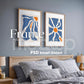 2 Frames Bedroom Mockup PSD, Mockup Frames, Double Frames Mockup, Set of 2 Mock Up, Wall Art Display, Poster Mockup, Poster Mockup PSD