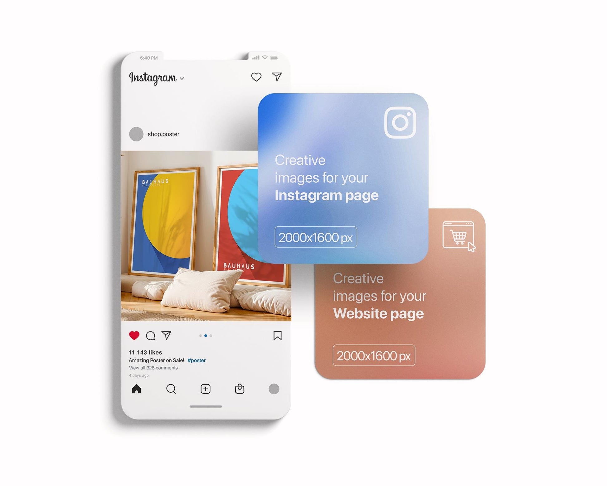 2 Frames Mockup PSD, Mockup Frames, Double Frames Mockup, Set of 2 Mock Up, Wall Art Display, Poster Mockup, Interior Wall Poster Mockup PSD