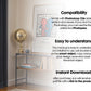 Blank Wooden Poster Frame Mockup, Minimalist Frame Mockup for Digital Download, Posters and Artwork Smart Object Instant Download