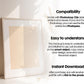 Blank Wooden Poster Frame Mockup, Minimalist Frame Mockup for Digital Download, Posters and Artwork Smart Object Instant Download