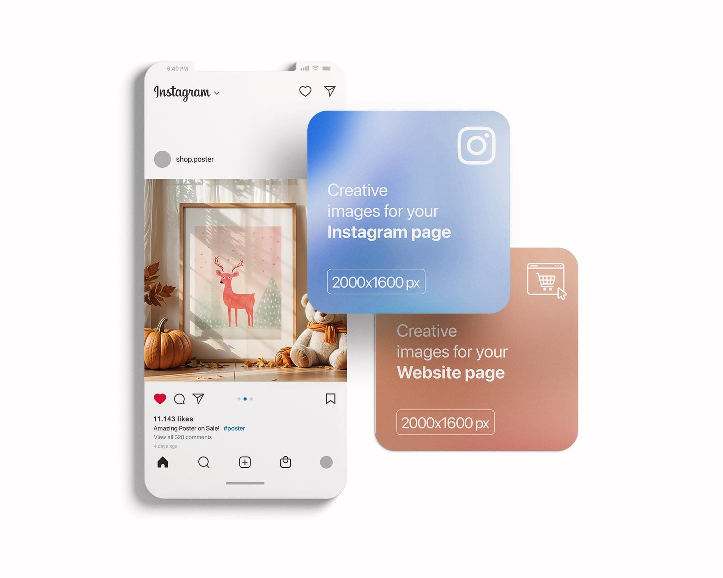 Halloween Frame Mockup Nursery, Frame Mockup,Halloween Art Mockup,Kids Room Halloween Frame,Minimalist Frame Mockup