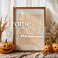 Halloween Frame Mockup PSD, Halloween Wall Art, Rustic Autumn & Pumpkins Vertical Artwork, Spooky Art Mockup,