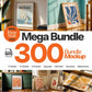 300+ Frames Mockup PSD Bundle Set, Frame Mockup Bundle, 300+ PSD Wall Mockup Frame, PSD Frames Bundle, Mega Bundle Frames Mockup