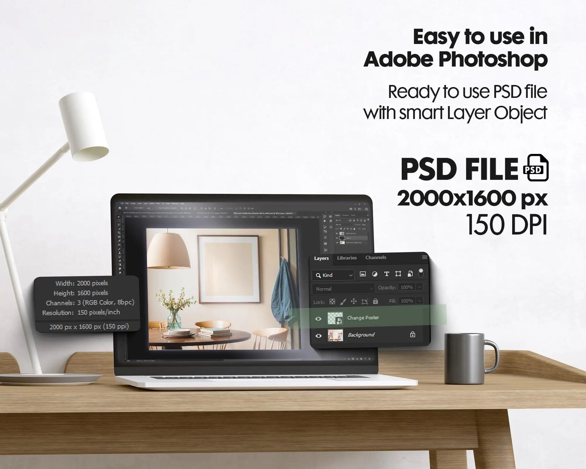 Square Frame Mockup PSD, Square Mockup Frame PSD, Interior Square Art Frame, Interior Poster Frame, Square Poster Frame Mockup PSD