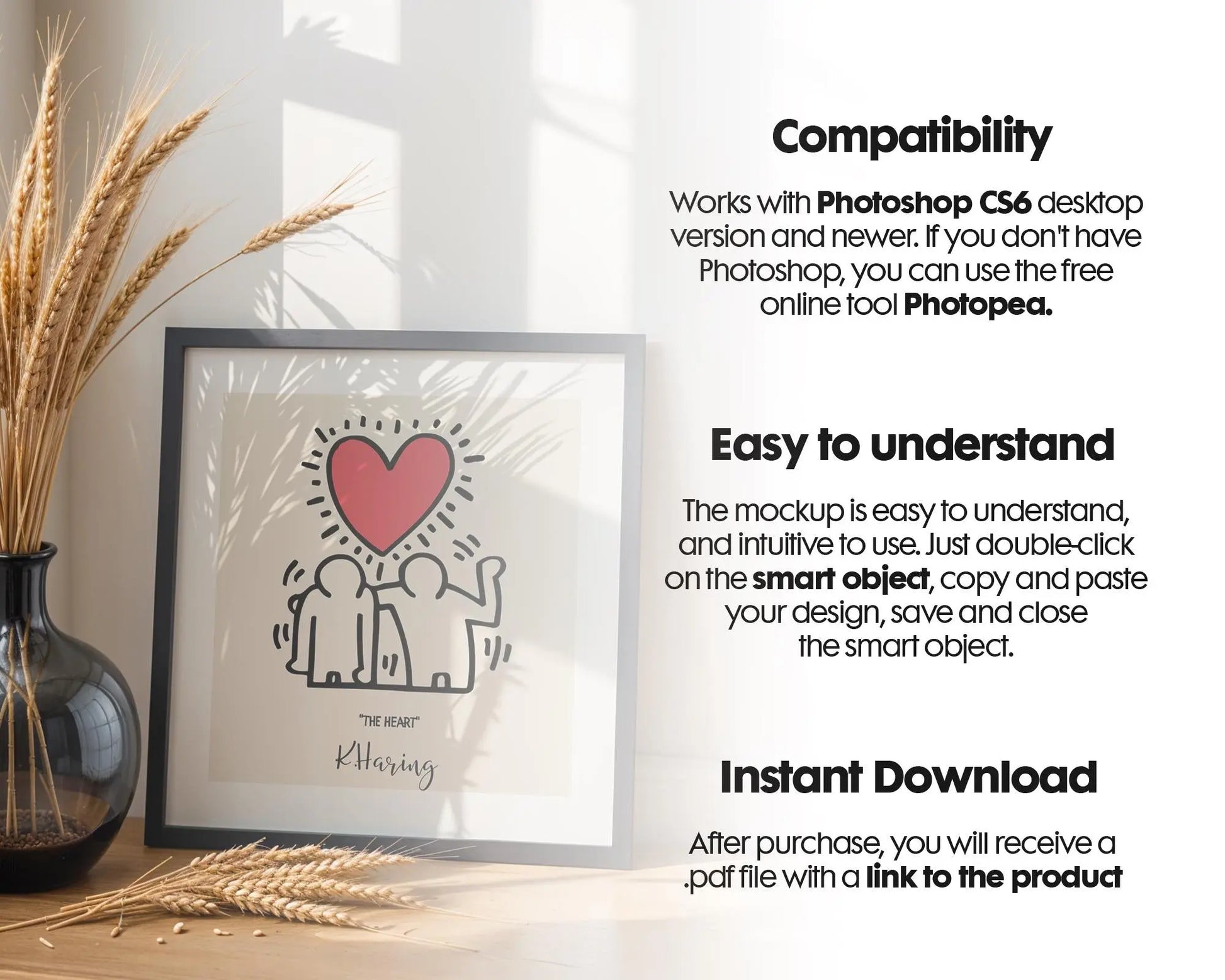 Square Frame Mockup PSD, Square Mockup Frame PSD, Interior Square Art Frame, Interior Poster Frame, Square Poster Frame Mockup PSD