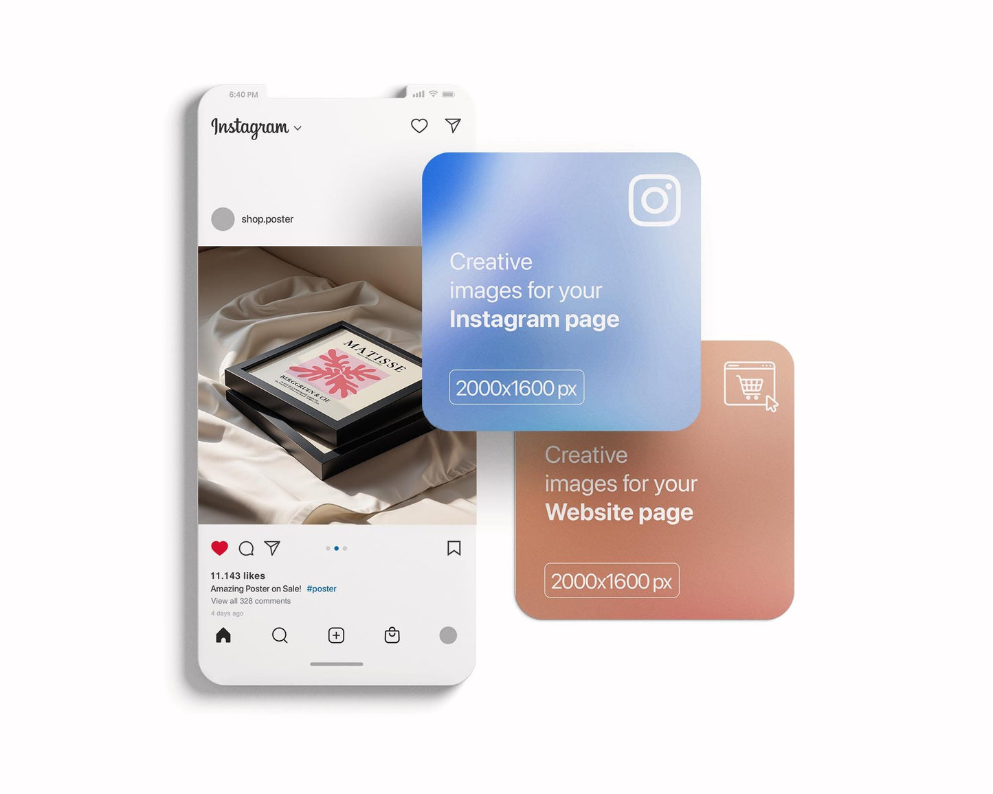 Square Frame Mockup PSD, Square Mockup Frame PSD, Interior Square Art Frame, Interior Poster Frame, Square Poster Frame Mockup PSD