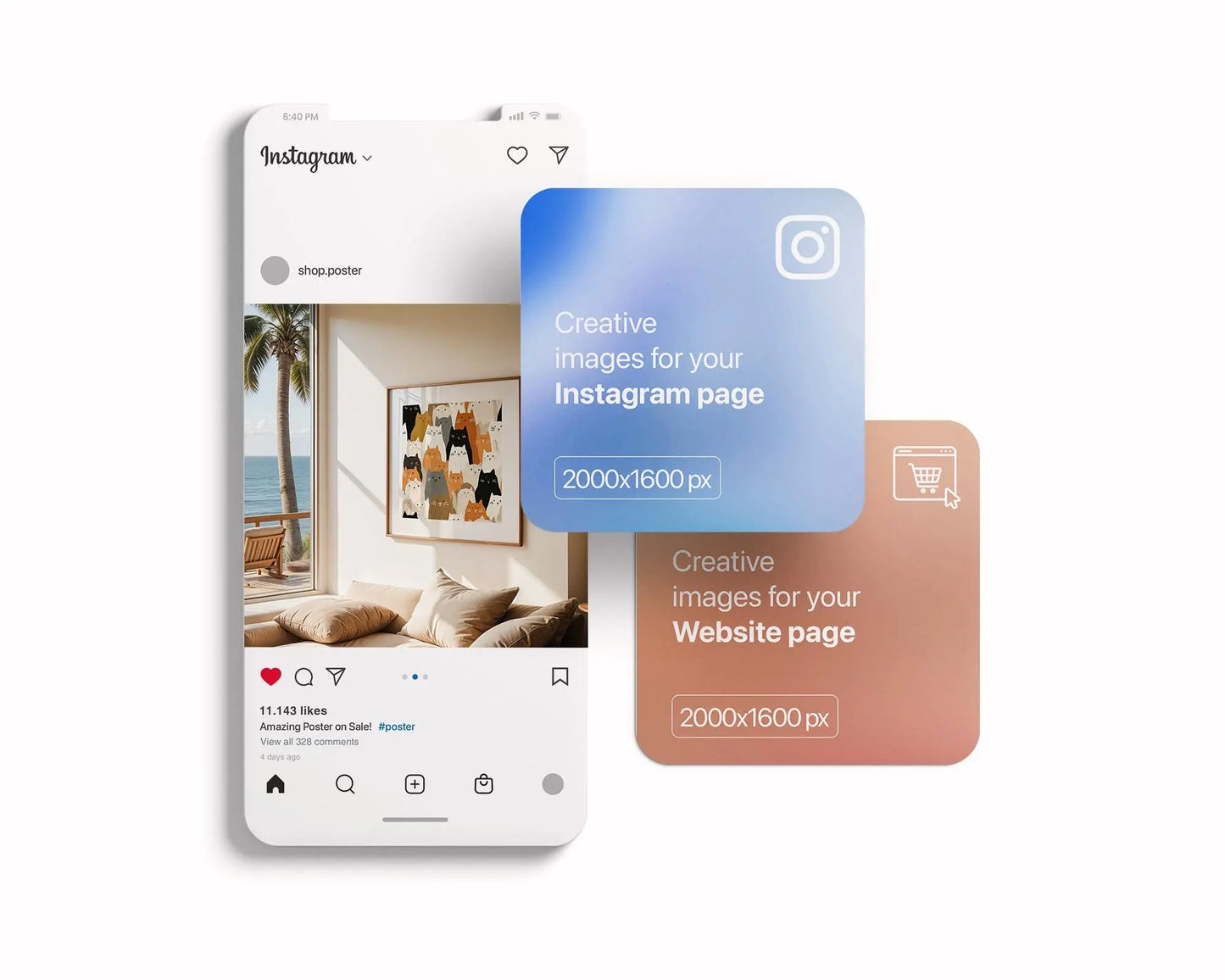 Square Frame Mockup PSD, Square Mockup Frame PSD, Interior Square Art Frame, Interior Poster Frame, Square Poster Frame Mockup PSD