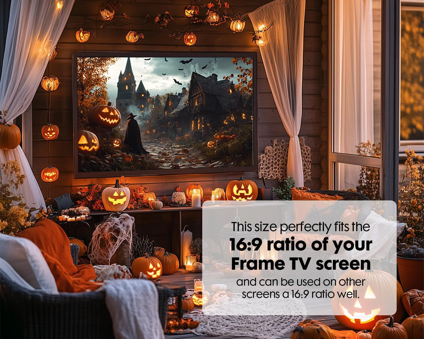 250 Halloween Frame TV Art Set, Spooky Fall TV Art, Halloween Digital Art for Frame TV, Halloween Tv Art Bundle, Fall and Spooky Halloween