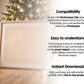 Christmas Frame Mockup PSD, Christmas Holiday Frame Mockup, Christmas Mockup Poster Presentation, Christmas Interior Frame Mockup