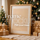 Christmas Frame Mockup PSD, Christmas Holiday Frame Mockup, Christmas Mockup Poster Presentation, Christmas Interior Frame Mockup