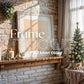 Christmas Frame Mockup PSD, Christmas Holiday Frame Mockup, Christmas Mockup Poster Presentation, Christmas Interior Frame Mockup