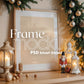 Christmas Frame Mockup PSD, Christmas Holiday Frame Mockup, Christmas Mockup Poster Presentation, Christmas Interior Frame Mockup