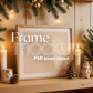 Christmas Frame Mockup PSD, Christmas Holiday Frame Mockup, Christmas Mockup Poster Presentation, Christmas Interior Frame Mockup