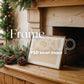 Christmas Frame Mockup PSD, Christmas Holiday Frame Mockup, Christmas Mockup Poster Presentation, Christmas Interior Frame Mockup