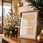 Christmas Frame Mockup PSD, Christmas Holiday Frame Mockup, Christmas Mockup Poster Presentation, Christmas Interior Frame Mockup
