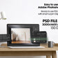 Artwork Mockup PSD | Framed Poster Mockup. DIN A Frame Mock–Up | PSD Photoshop Photopea Mockup. Frame Mockup Home Interior