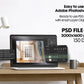 Frame Mockup With Person, Minimal Wooden Frame Mockup, PSD Frame Mockup Home Interior with Man, Father holding frame