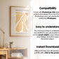 Scandinavian Interior Poster Frame Mockup, Minimalist Decor Frame Mockup for Digital Download,