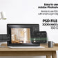 Scandinavian Interior Poster Frame Mockup, Minimalist Decor Frame Mockup for Digital Download,