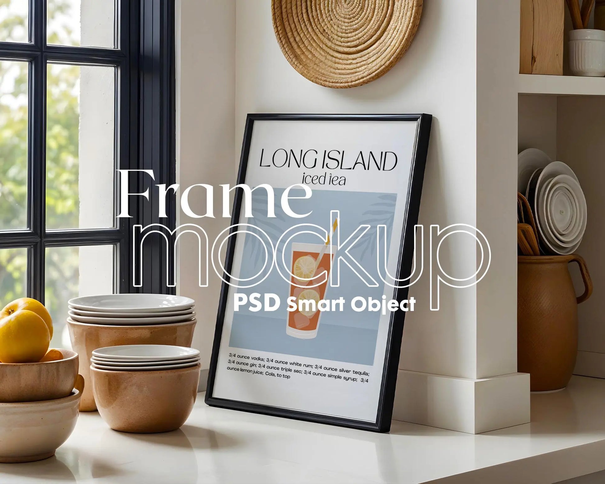 Kitchen Frame Mockup Collection | DIN A Artwork Mockup Frames | Kitchen Wall Art, Digital Prints, and Poster Shop