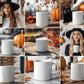 150 Halloween Mug PNG Bundle - Spooky Coffee Mug Designs, Pumpkin Witch Clipart, Mug Digital Sublimation Mockup