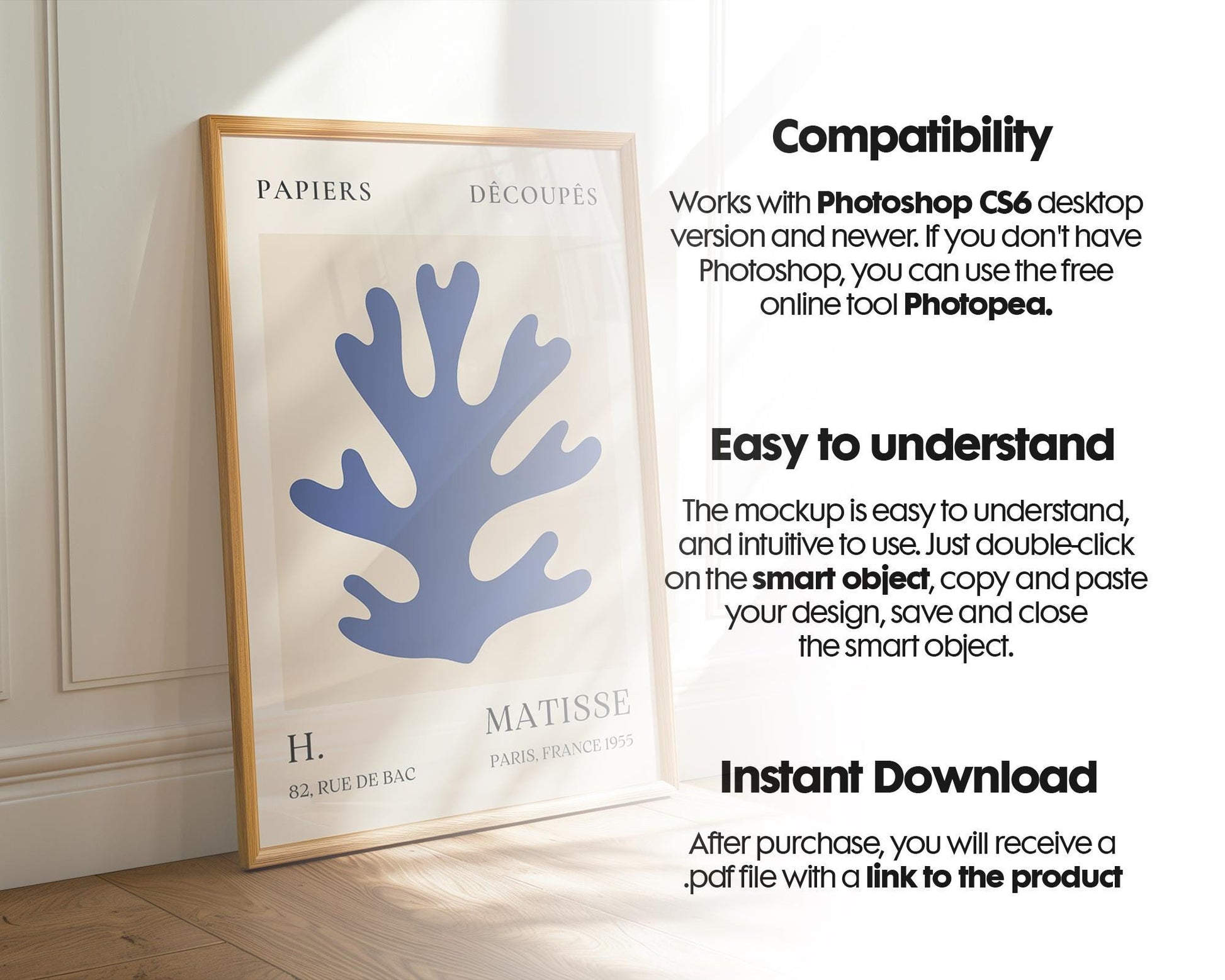 Frame Mockup Collection | DIN A Artwork Mockup Frames | Wall Art, Digital Prints, and Poster Shop Mockup