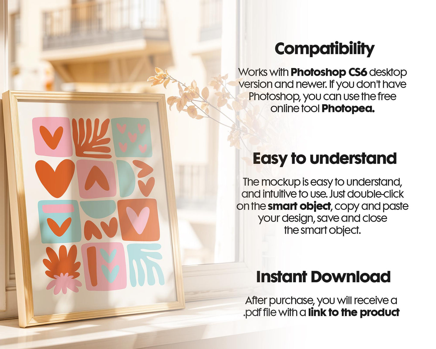 Frame Mockup Collection | DIN A Artwork Mockup Frames | Wall Art, Digital Prints, and Poster Shop Mockup