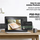 Frame Mockup Collection for DIN A Artwork | Digital Prints & Poster Wall Art Mockup Templates