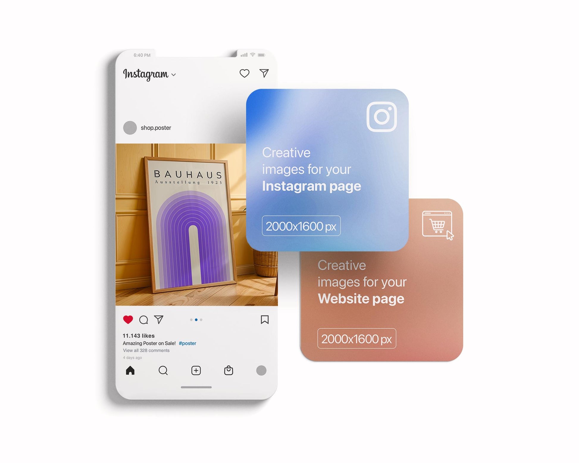 Vertical Frame Mockup in Home Interior | Frame Mockup Frames | Interior Poster Mockup PSD | Interior Poster Shop Mockup