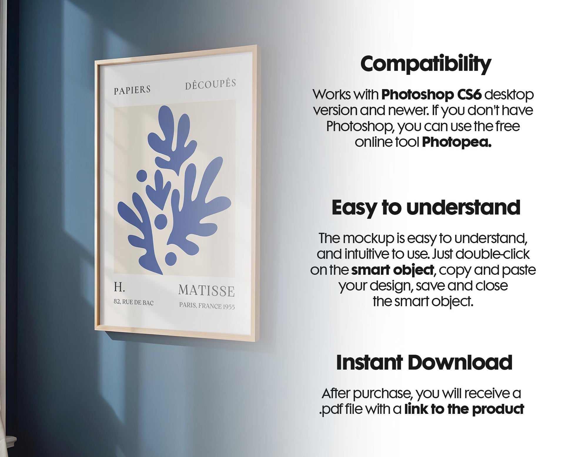 Frame Mockup Collection | DIN A Artwork Mockup Frames | Wall Art, Digital Prints, and Poster Shop Mockup