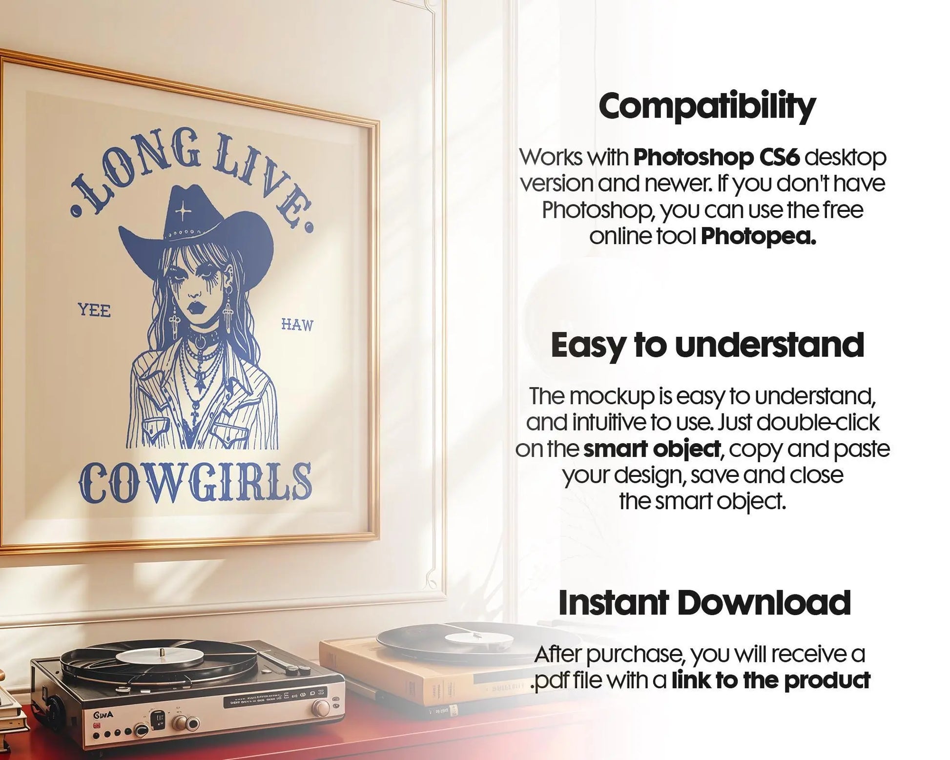 Square Frame Mockup PSD, Square Mockup Frame PSD, Interior Square Art Frame, Interior Poster Frame, Square Poster Frame Mockup PSD