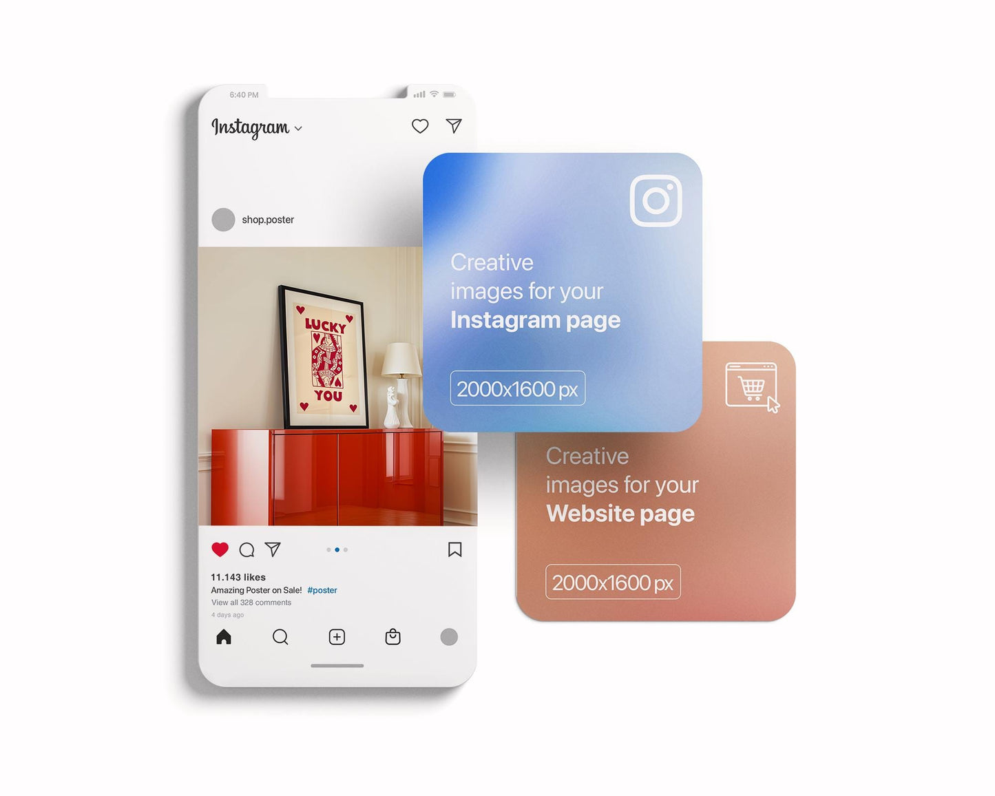 Blank Wooden Poster Frame Mockup, Minimalist Frame Mockup for Digital Download, Posters and Artwork Smart Object Instant Download