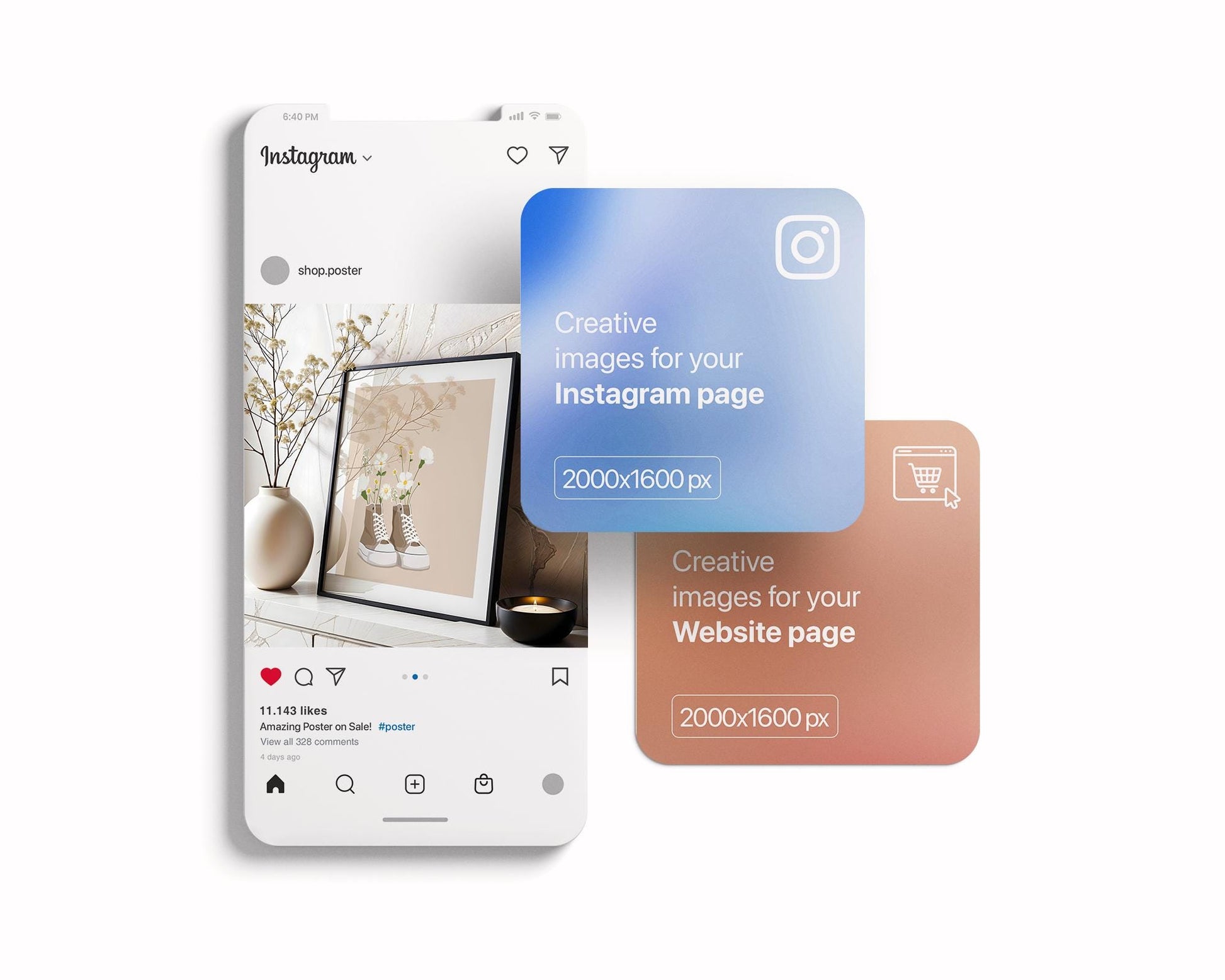 Square Frame Mockup PSD, Square Mockup Frame PSD, Interior Square Art Frame, Interior Poster Frame, Square Poster Frame Mockup PSD