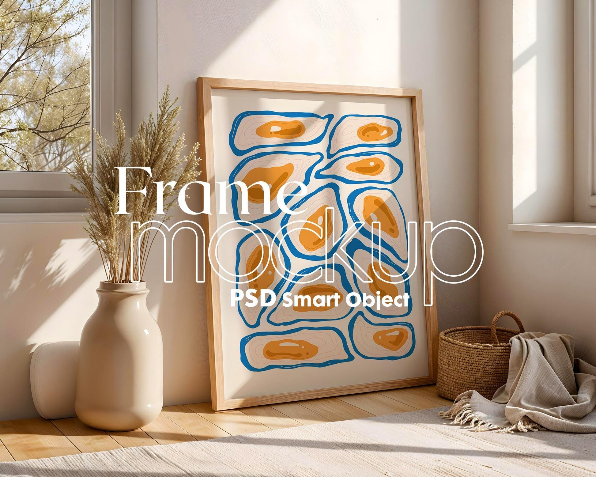 Interior Frame Mockup PSD | Frame Mockup Frames | Interior Wall Poster | Interior Poster Shop Mockup