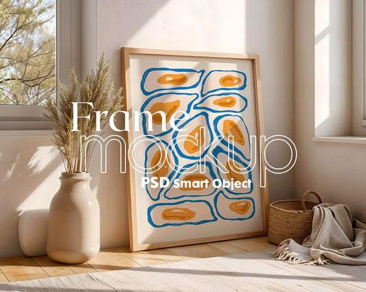 Interior Frame Mockup PSD | Frame Mockup Frames | Interior Wall Poster | Interior Poster Shop Mockup