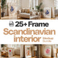 25 Scandinavian Frame Mockup PSD Bundle Set, Scandinavian interior Frame Mockup Bundle, Minimal Frame Mockups