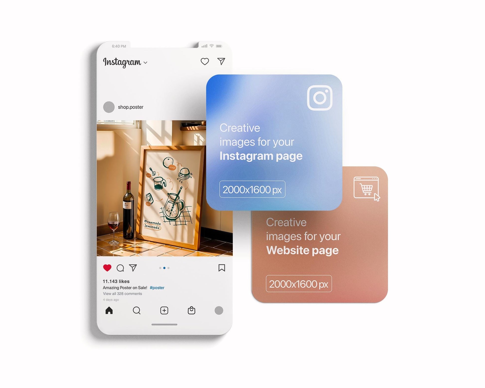 Kitchen Frame Mockup | Minimal Kitchen Frame Mockup Boho Interior | Poster Mockup Templete PSD