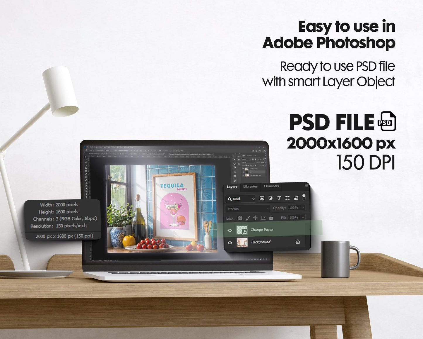 Kitchen Frame Mockup Collection | DIN A Artwork Mockup Frames | Kitchen Wall Art, Digital Prints, and Poster Shop Mockup