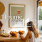 Frame Mockup in Kitchen, ISO A DIN Ratio, Thin Wood Frame, PSD Mockup, Minimal Modern Home Interior Design Mockup