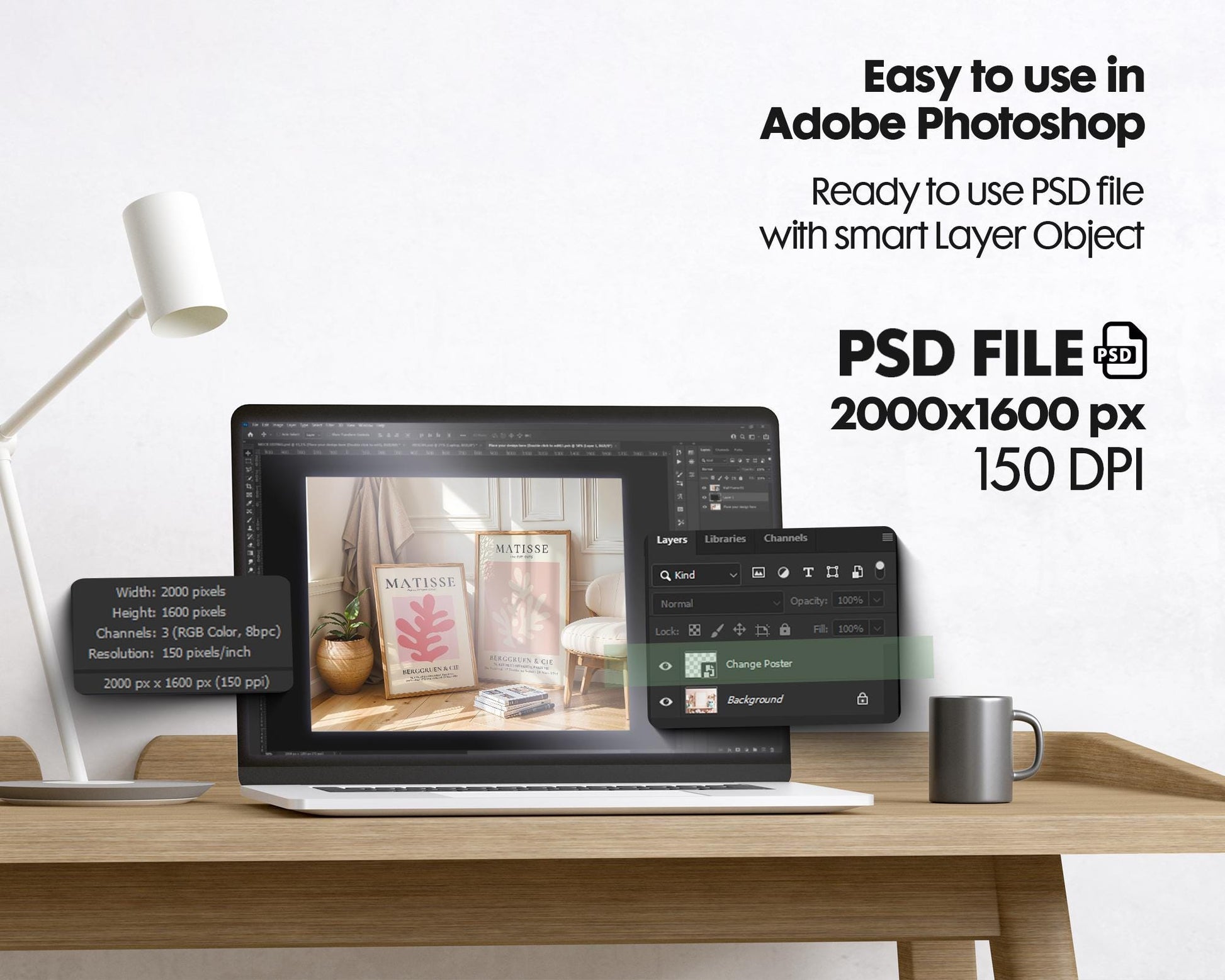 2 Frames Mockup PSD, Mockup Frames, Double Frames Mockup, Set of 2 Mock Up, Wall Art Display, Poster Mockup, Interior Wall Poster Mockup PSD