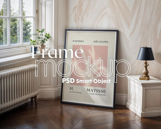 Frame Mockup in Home Interior | Frame Mockup Frames | Interior Wall Poster | Interior Poster Shop Mockup