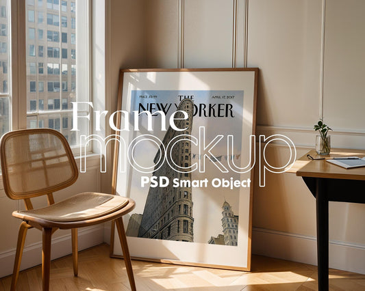 Frame Mockup in Home Interior | Frame Mockup Frames | Interior Wall Poster | Interior Poster Shop Mockup