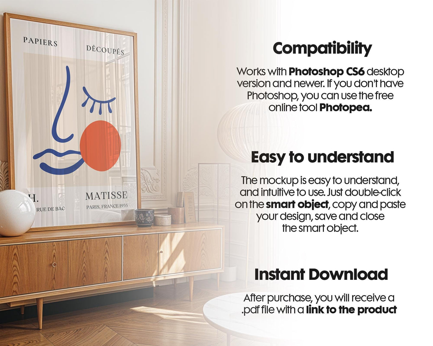 Frame Mockup in Home Interior | Frame Mockup Frames | Interior Wall Poster | Interior Poster Shop Mockup