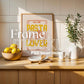 Frame Mockup in Kitchen, ISO A DIN Ratio, Thin Wood Frame, PSD Mockup, Minimal Modern Home Interior Design Mockup