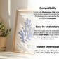 Blank Wooden Poster Frame Mockup, Minimalist Frame Mockup for Digital Download, Posters and Artwork Smart Object Instant Download