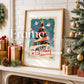 Christmas Frame Mockup PSD, Christmas Holiday Frame Mockup, Christmas Mockup Poster Presentation, Christmas Interior Frame Mockup