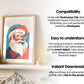 Christmas Frame Mockup PSD, Christmas Holiday Frame Mockup, Christmas Mockup Poster Presentation, Christmas Interior Frame Mockup