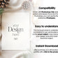 Christmas Card Mockup, White Blank Card Mockup PSD, Invite Card Mockup, Festive Greeting Card Mockup, PSD Smart Object
